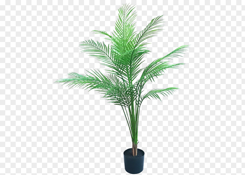 Green Leaves Potted Buckle Artificial Flower Date Palm Flowerpot Plant PNG