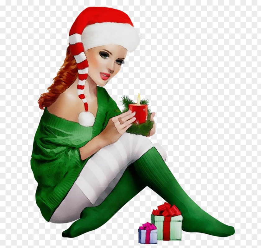 Holly Santa Claus Christmas Elf PNG