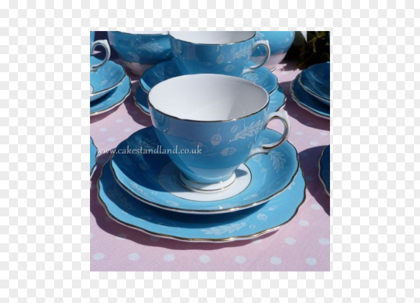 Blue And White Porcelain Plate Coffee Cup Saucer Ceramic Pottery PNG