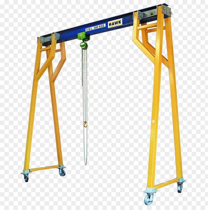 Crane Hoist Gantry Machine Lifting Equipment PNG