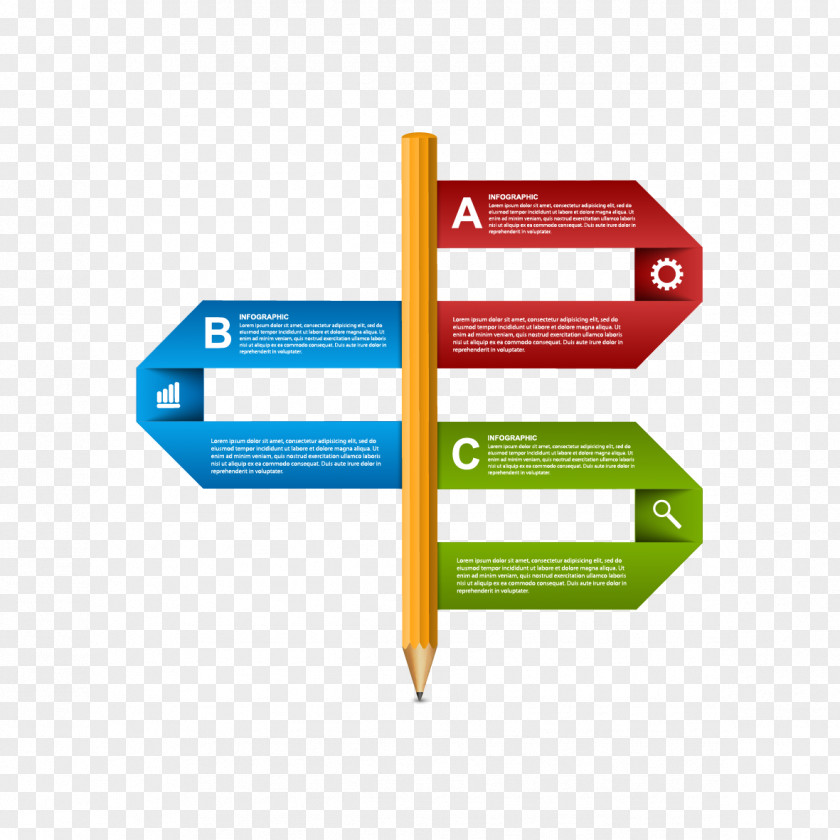 Infographic Vector Pen PNG