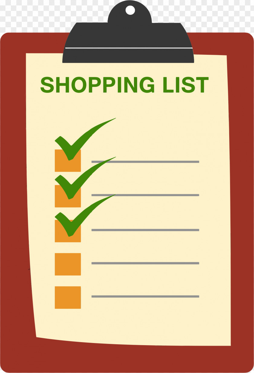 List Cliparts Shopping Grocery Store Clip Art PNG