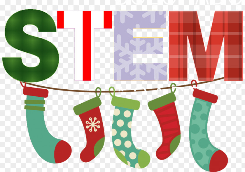 Stem Education Christmas Stockings Ornament PNG