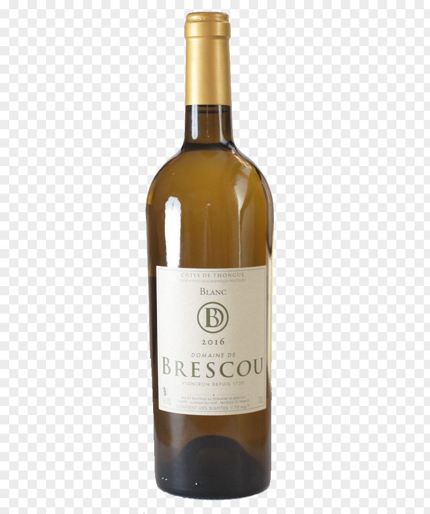 Wine White Dessert Bottle Fort De Brescou PNG