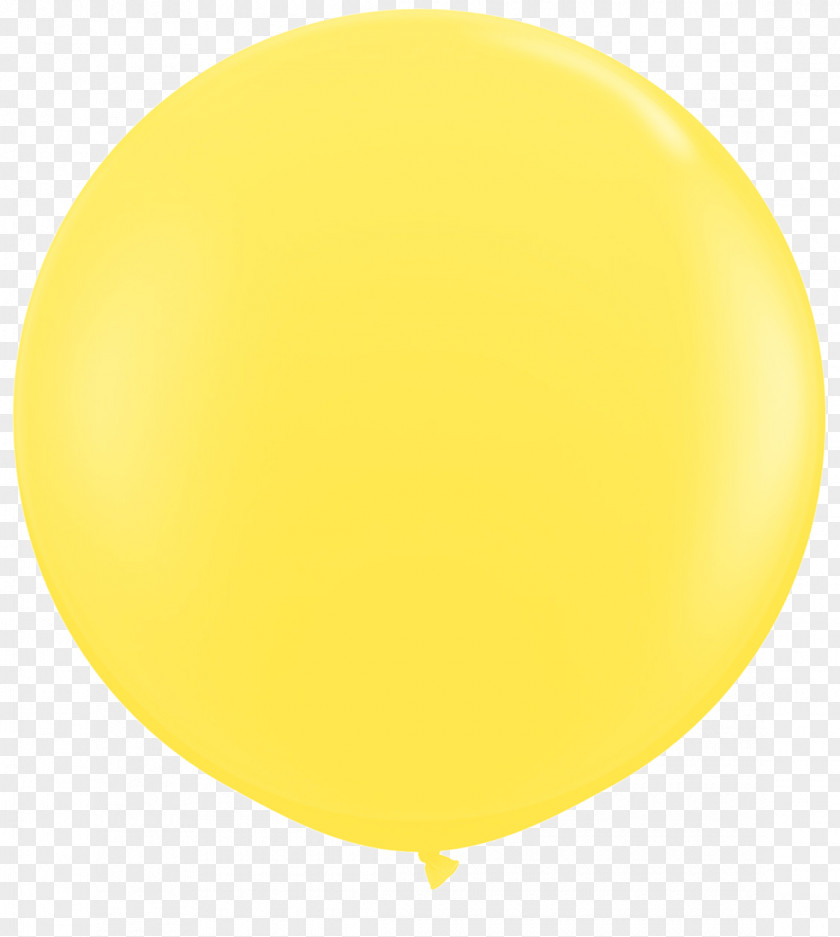 Balloon Qualatex Latex Giant Round Yellow Balloons PNG