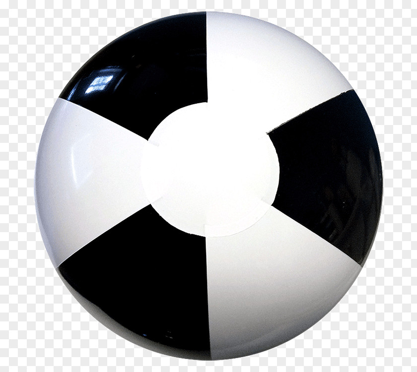 Black And White Beach Balls Glow Product Design Sphere PNG