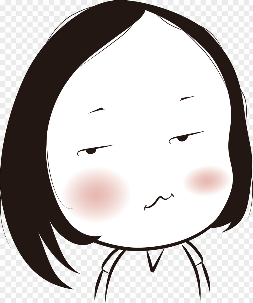 Tencent QQ Avatar PNG , Angry girl clipart PNG