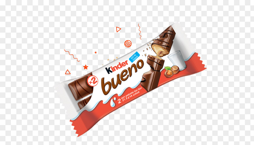 Candy Chocolate Bar Kinder Surprise Bueno Frosting & Icing PNG