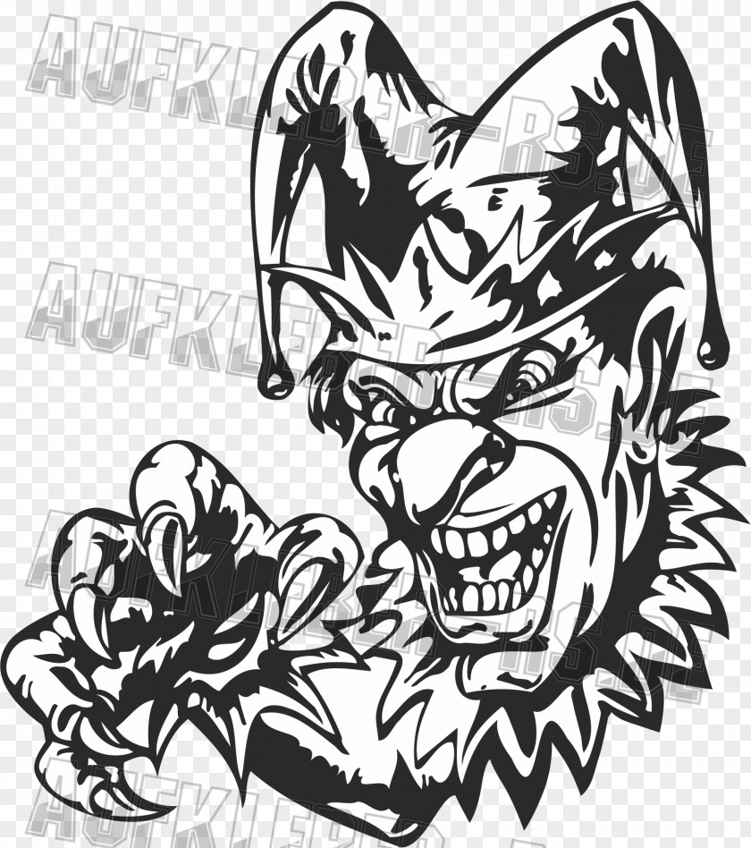 Joker Decal Sticker Devil Clown PNG