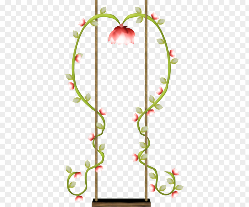 Swing Floral Design Clip Art PNG