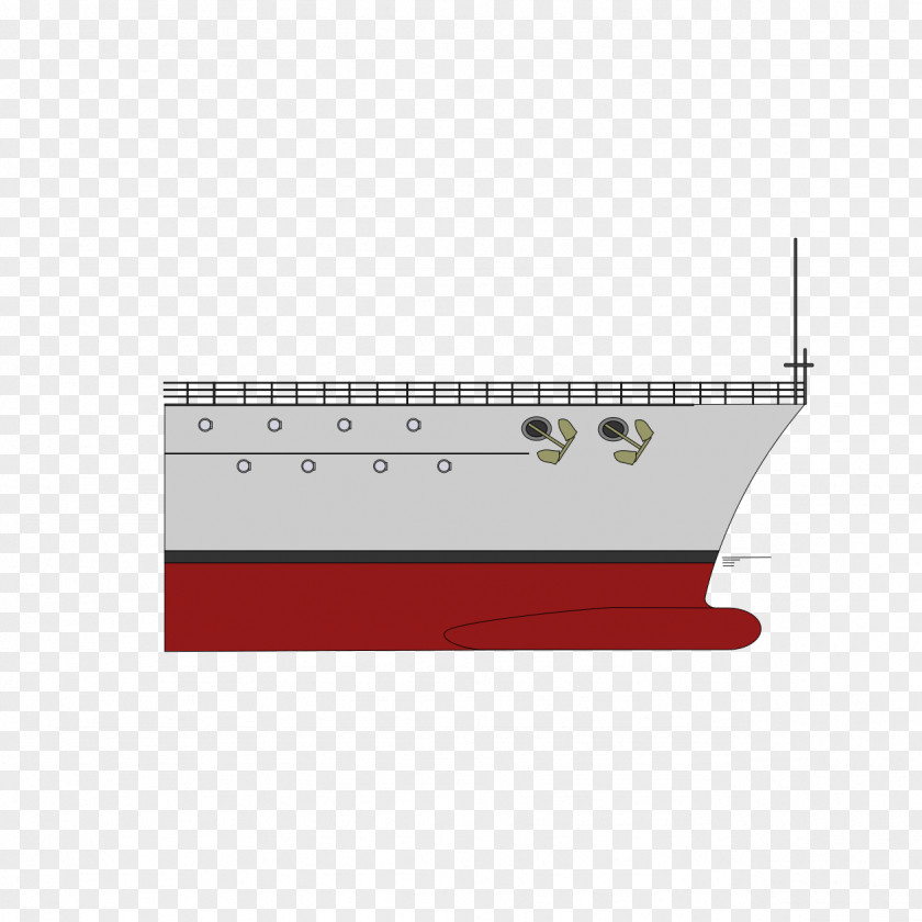 Bow Bulbous Ship Inverted Waterline PNG