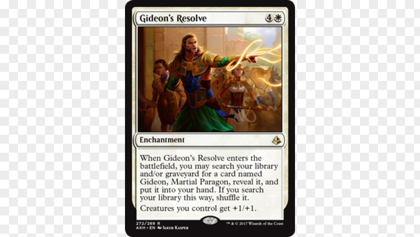 Magic: The Gathering Gideon's Resolve Game Planeswalker Playing Card PNG