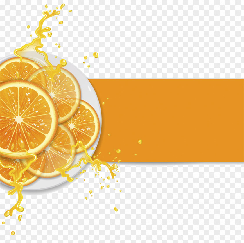 Orange Juice Dialog Vector Material Lemon Mandarin PNG