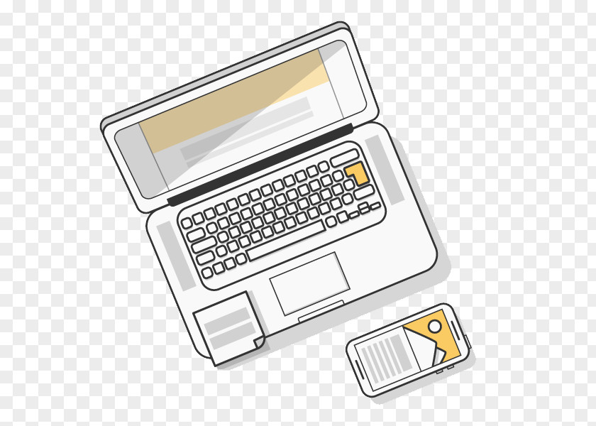 Computers And Mobile Phones Idea Illustration PNG