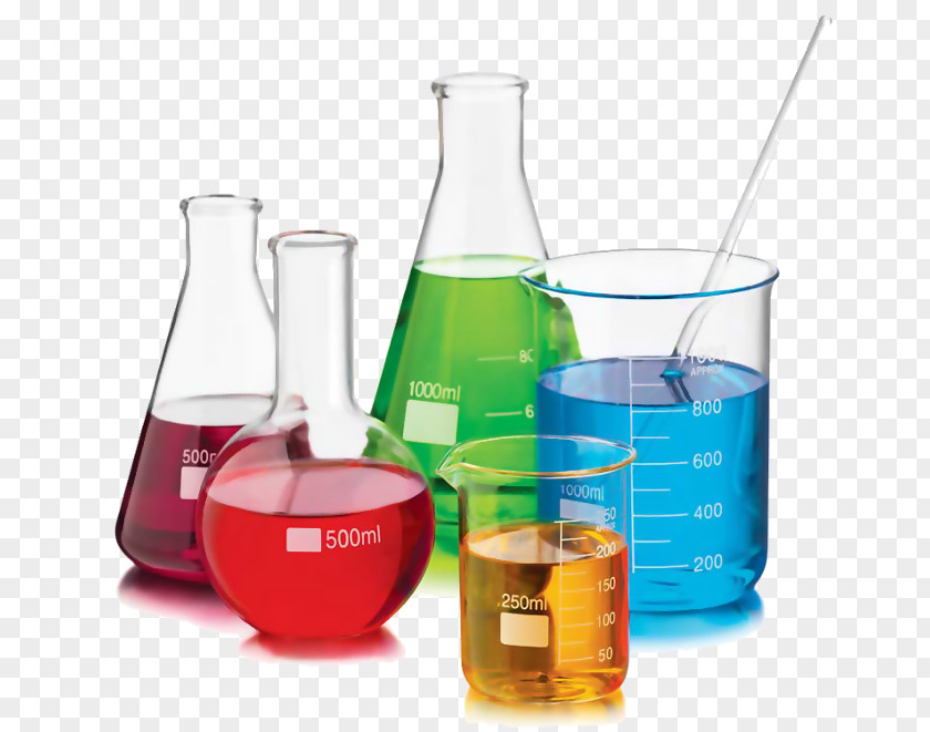 Glass Beaker Chemistry Set Laboratory PNG