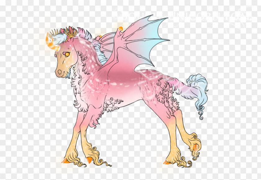 Horse Unicorn Cartoon Figurine PNG