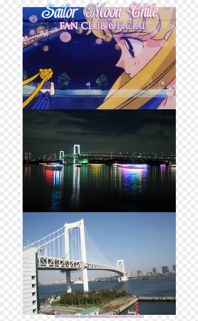 Rainbow Bridge Sailor Moon Poster Chile Filming Location Advertising PNG