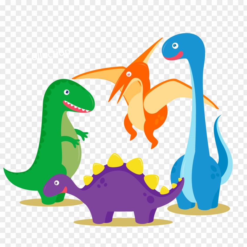 Vector Cartoon Dinosaur Euclidean PNG