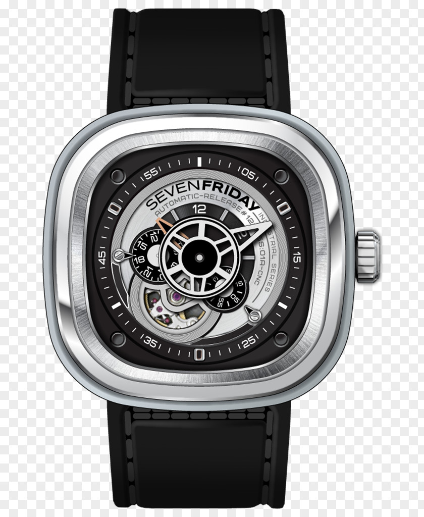Watch SevenFriday Automatic Industrial Revolution Miyota 8215 PNG