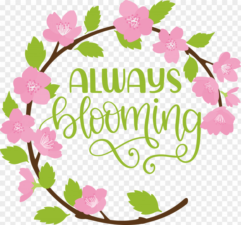 Always Blooming Spring PNG