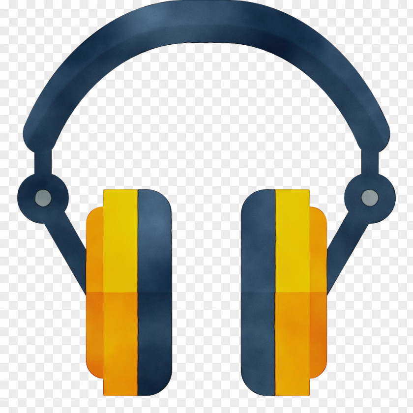 Communication Device Headset Headphones Gadget Yellow Audio Equipment Technology PNG