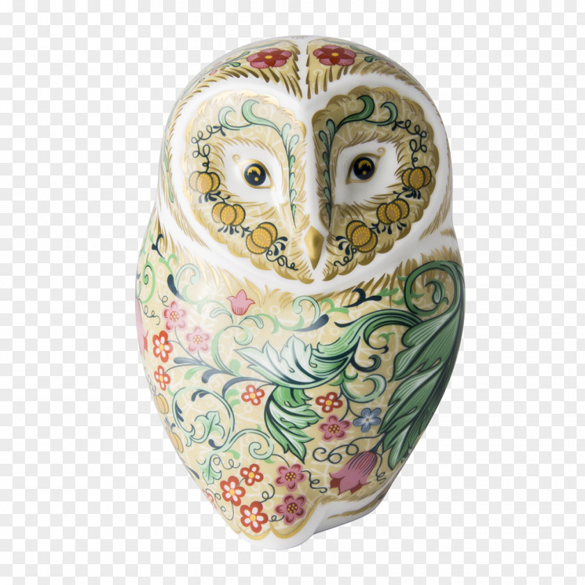 Owl Royal Crown Derby Porcelain Ceramic PNG