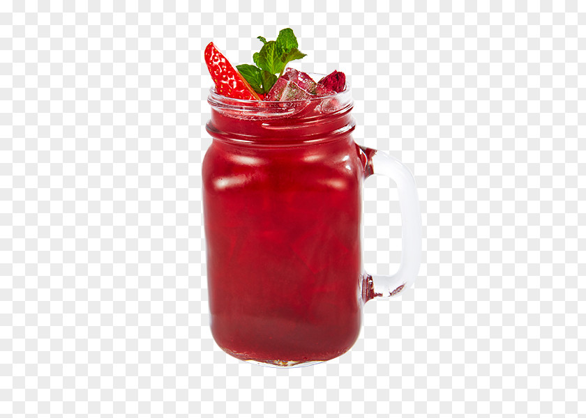 Punch Strawberry Juice Pomegranate Cocktail Garnish Non-alcoholic Drink PNG