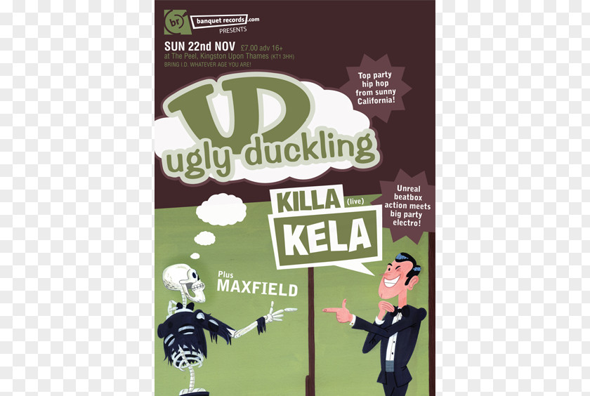 Ugly Duckling Poster Green Brand PNG