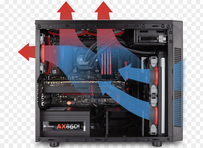 Airflow Computer Cases & Housings MicroATX Corsair Components Personal PNG