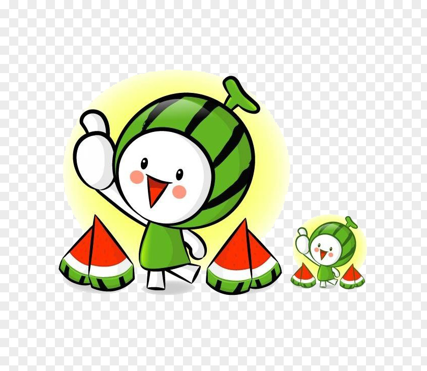 Cartoon Watermelon Child Illustration PNG