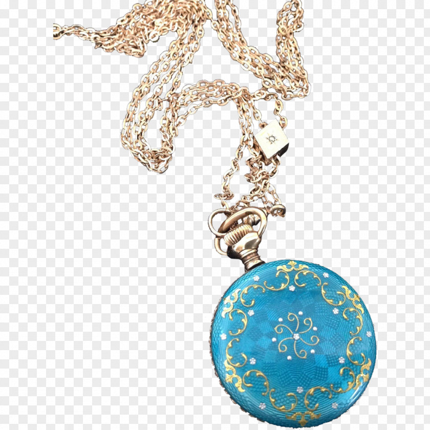 Jewellery Turquoise Locket Body Necklace PNG