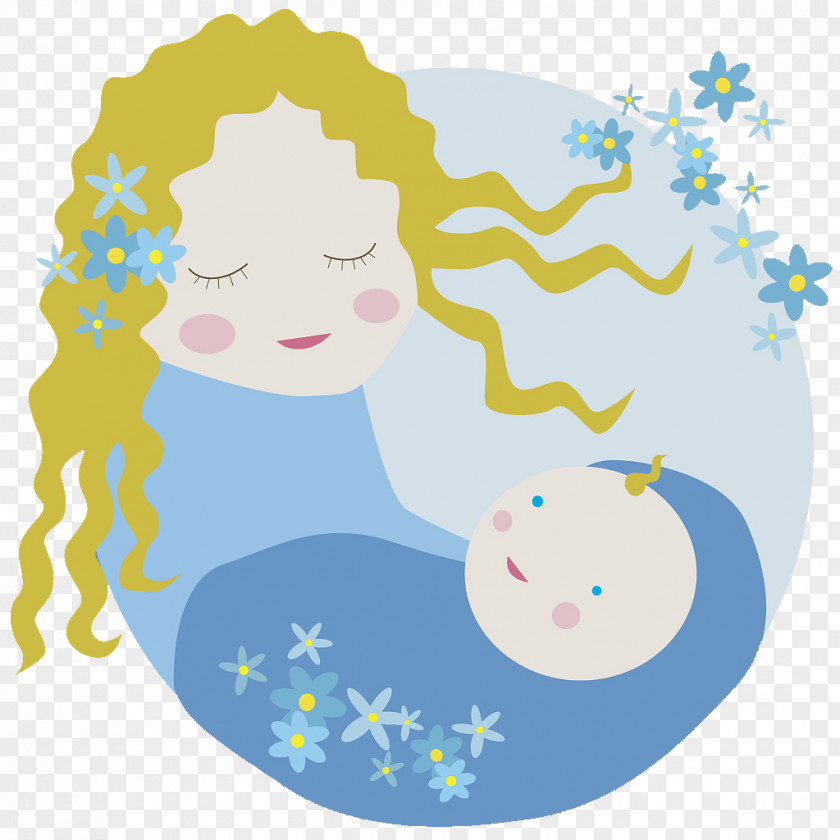 The Picture Illustration Mother Coaxed Baby To Sleep Stock Photography PNG