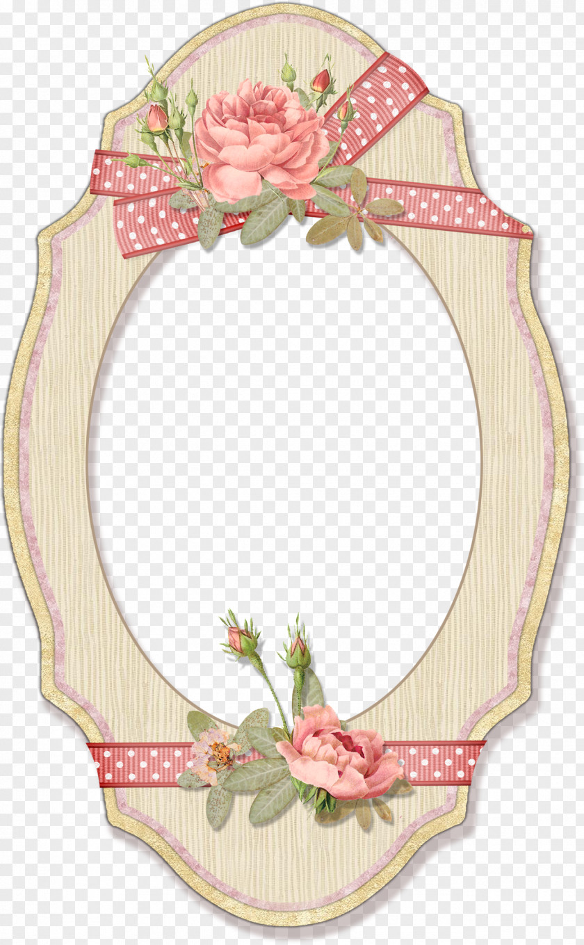 Vintage Wedding Flower Picture Frames Watercolor Painting PNG