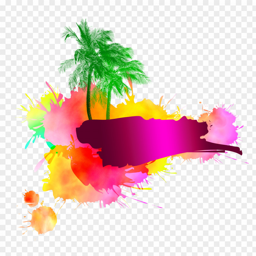 Watercolor Decoration Painting Poster PNG
