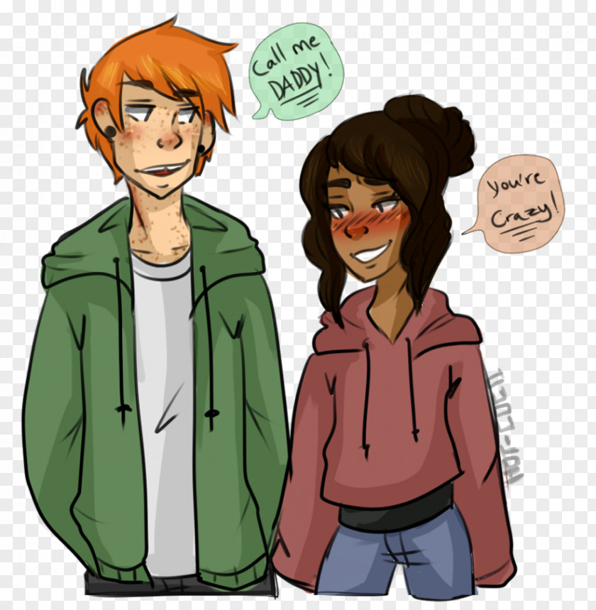 Cute Weird Couples T-shirt Human Behavior Comics Illustration PNG