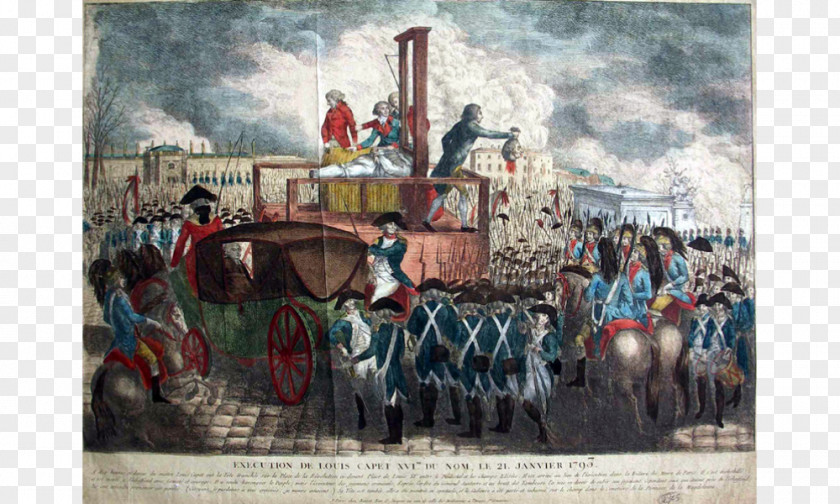 France Reign Of Terror French Revolution Guillotine Execution Louis XVI PNG