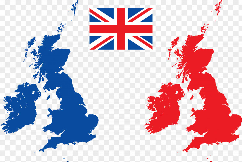Map Of The United States Flag Great Britain British Isles Vector PNG
