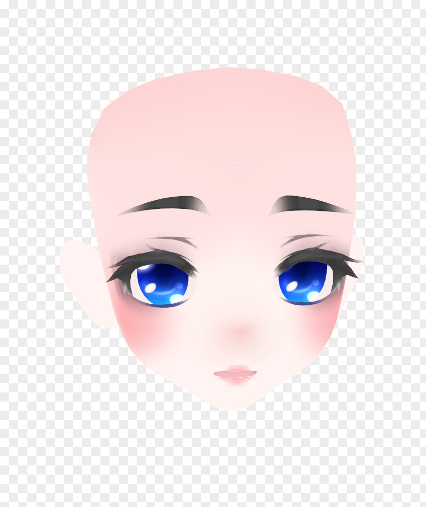 Nose Cheek Forehead Chin Eyebrow Pink M PNG