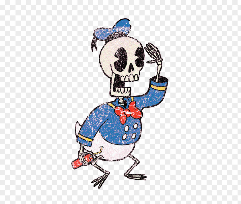 Donald Skull Duck The Lovely Bones Cartoon Illustration PNG