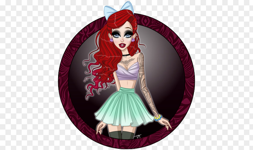 Goth Disney Princess Drawings Ariel Drawing The Little Mermaid PNG