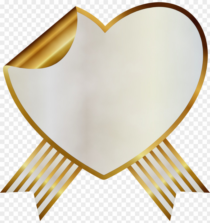 Heart Yellow Clip Art PNG