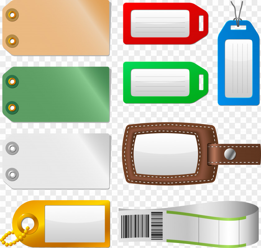 Luggage Clipart Bag Tag Label Baggage Sticker Clip Art PNG