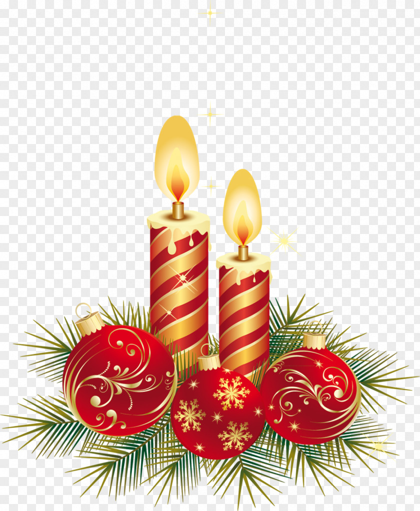 Natal Christmas Ornament Candle Clip Art PNG