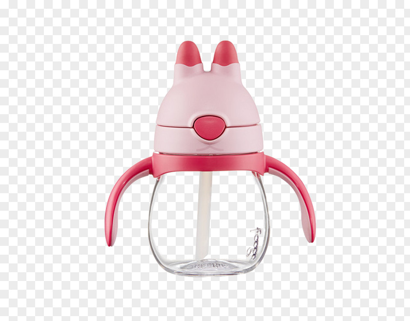 Pink Bottle Cup Drinking Straw Child Vacuum Flask PNG
