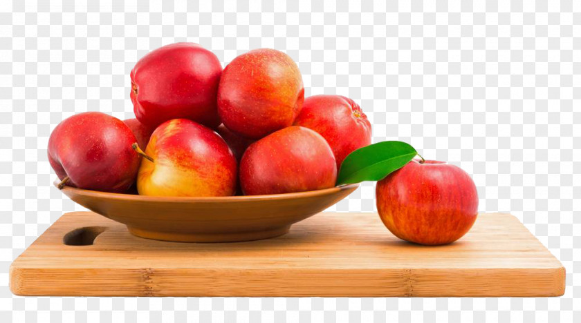 Red Apple On The Chopping Board Stock Photography PNG