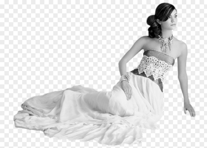 Wedding Dress Shoulder Cocktail Ivory PNG