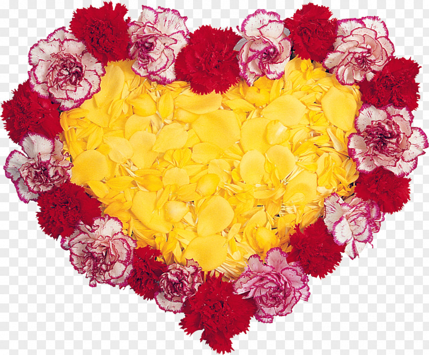 Flower Heart Cut Flowers Floral Design Clip Art PNG