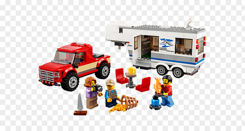 Toy LEGO 60182 City Pickup & Caravan Hamleys Lego PNG