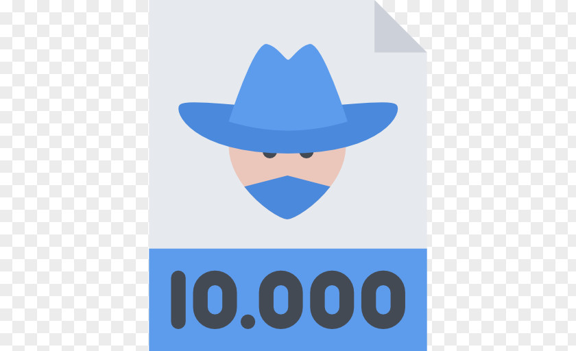 Wanted Cowboy Hat Headgear Logo PNG