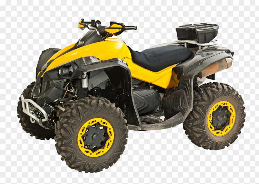 Yellow Off-road Vehicle Car Scooter Stock Photography All-terrain Motorcycle PNG